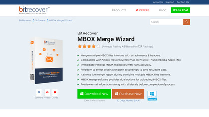 BitRecover MBOX Merger Wizard image