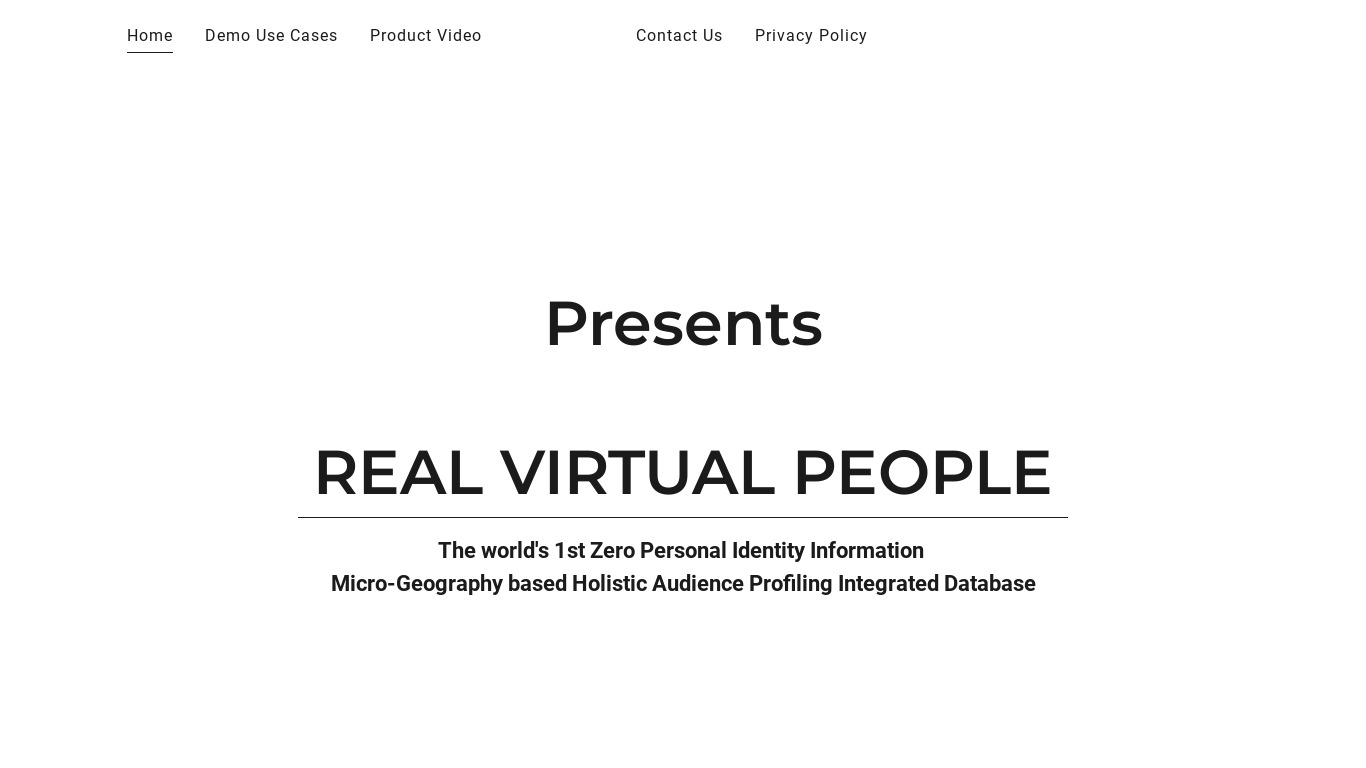 RVP Audience Cloud Landing page