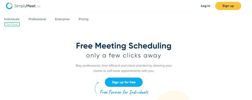 SimplyMeet.me Landing Page