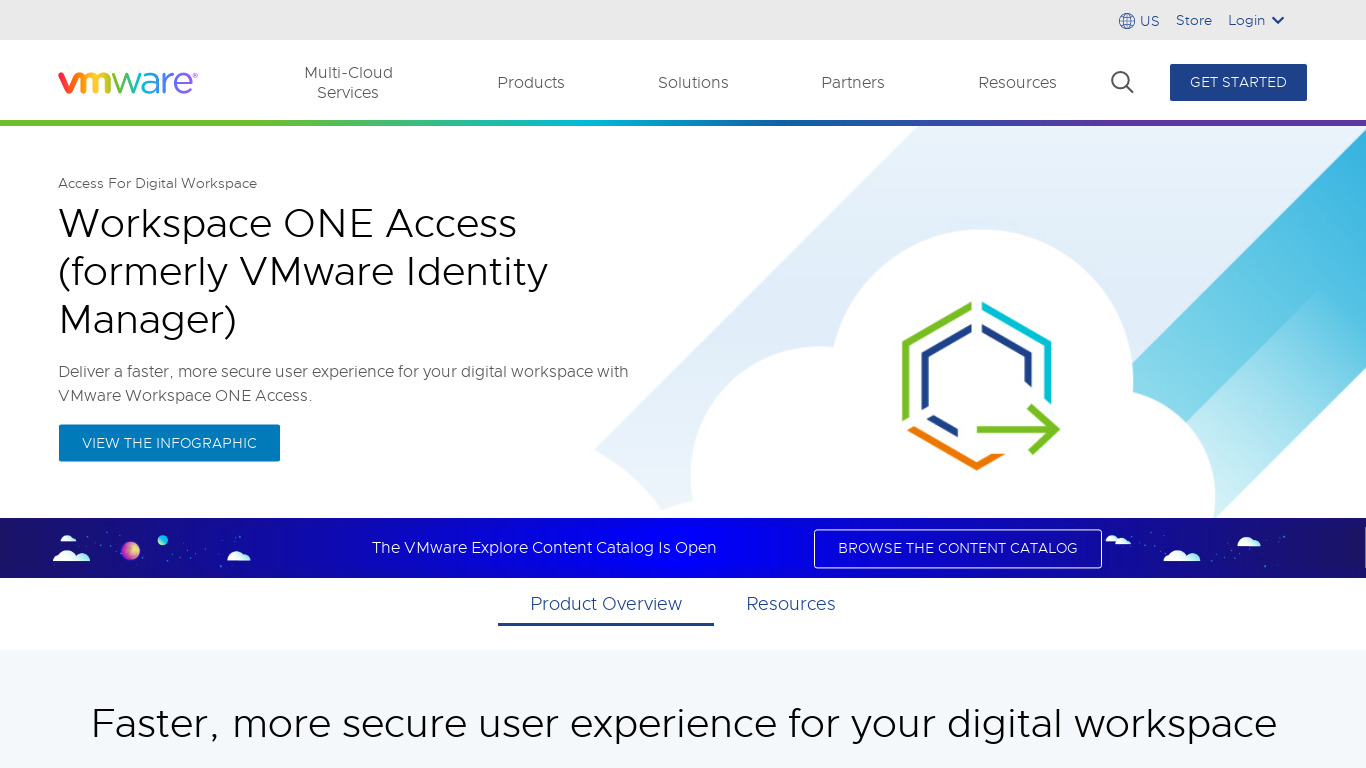 VMware Workspace ONE Access Landing page