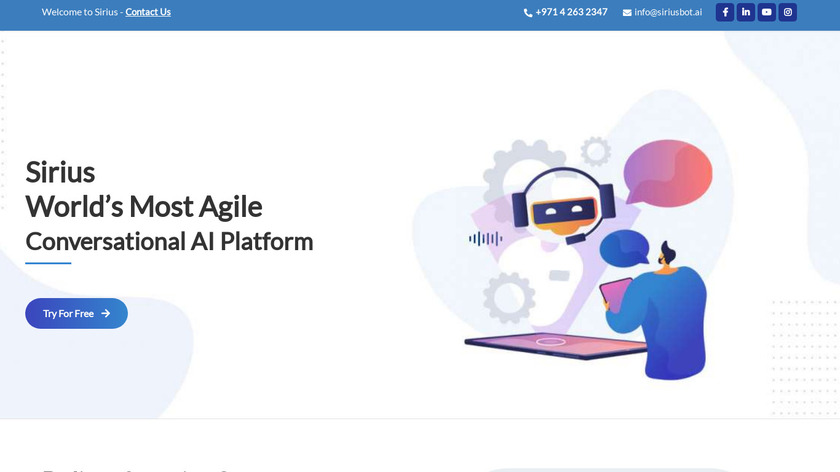 SiriusBot.ai Landing Page