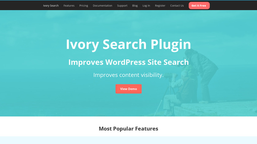 Ivory Search Landing Page