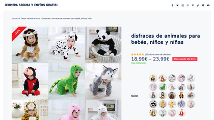Disfraz de animales bebe image