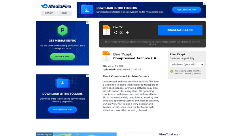 ELIOR TV Landing Page