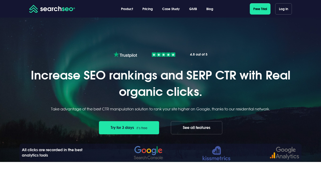 SearchSEO Landing page