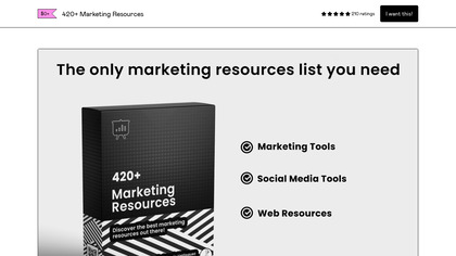 420+ Marketing Resources screenshot