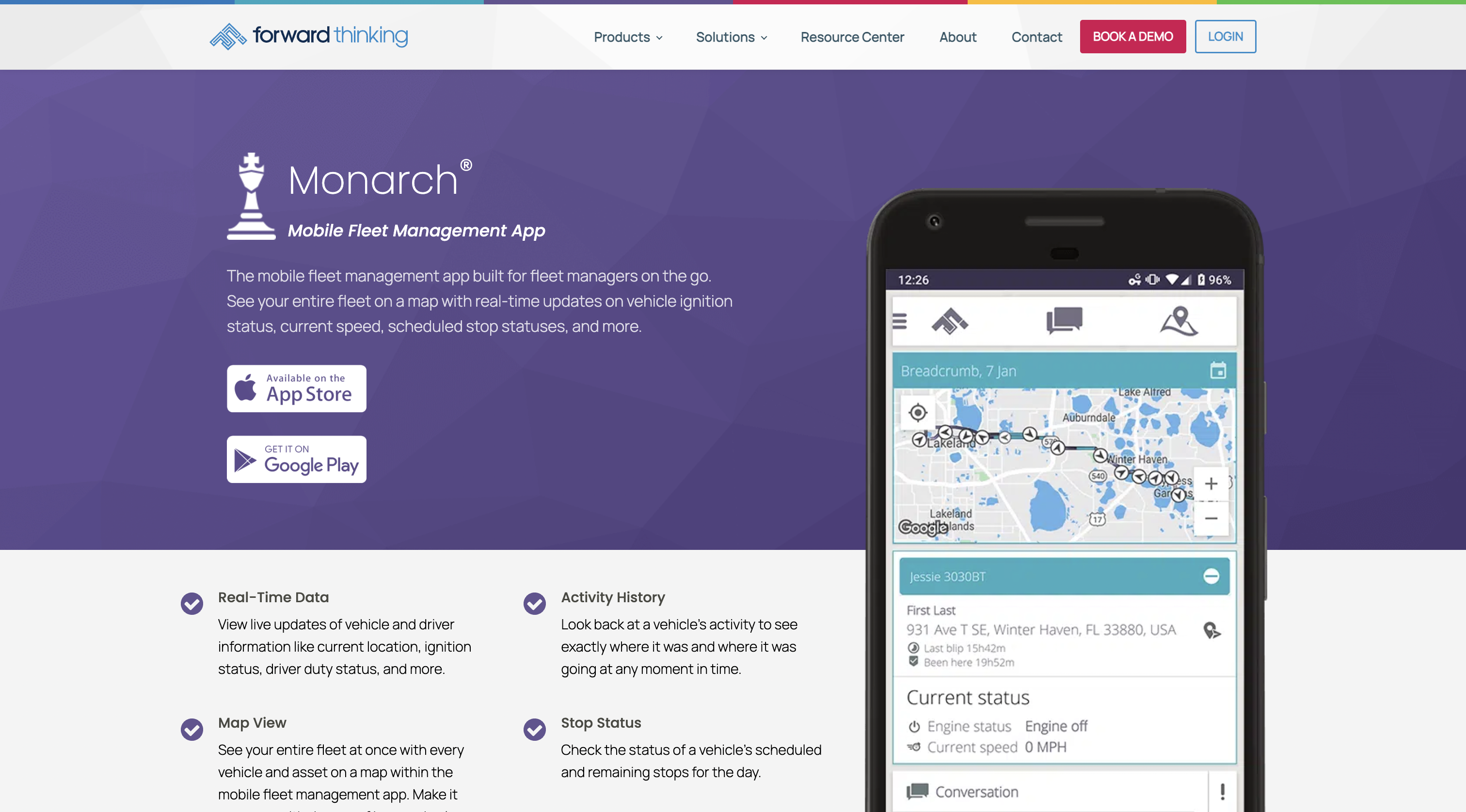 Monarch by Forward Thinking Systems Landing page