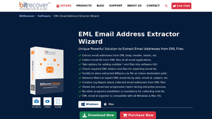 BitRecover EML Email Address Extractor image