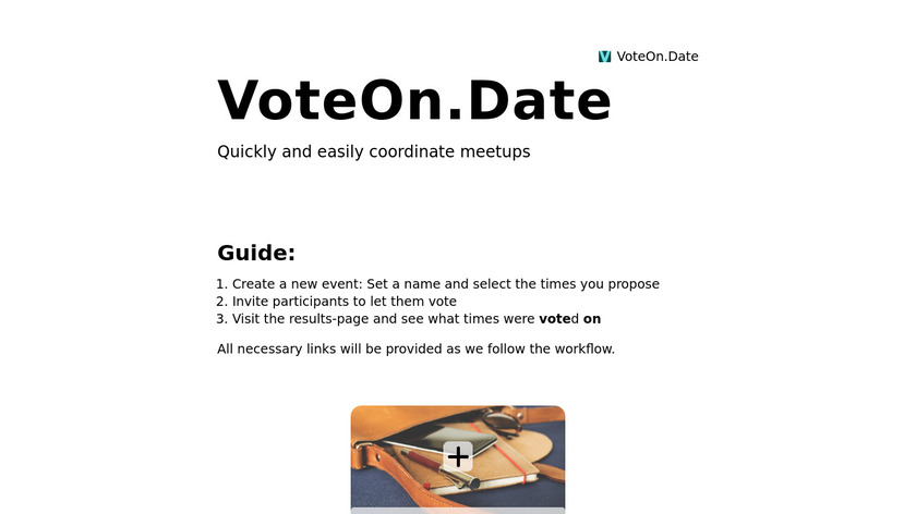 VoteOn.Date Landing Page