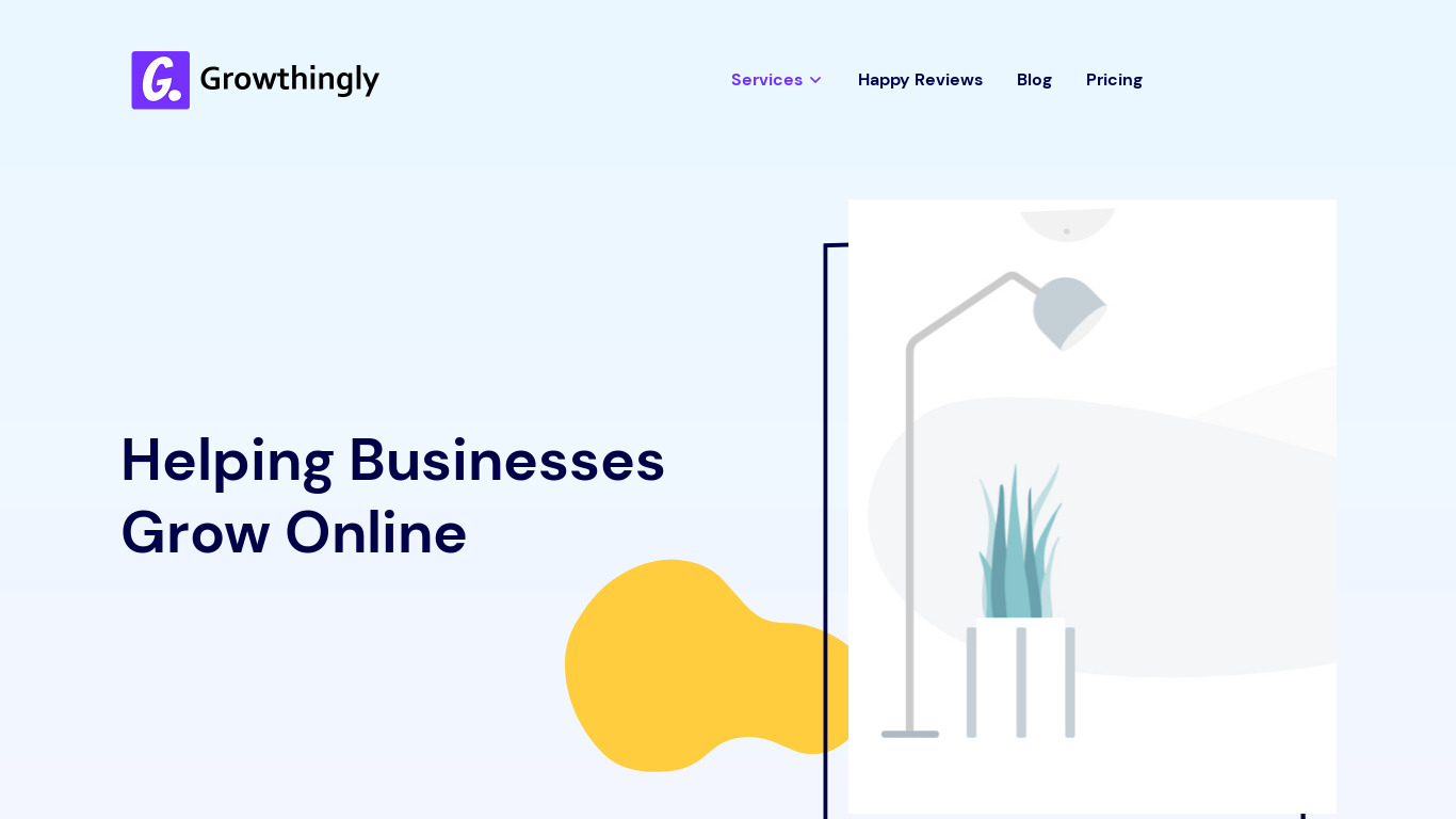 Growthingly Landing page