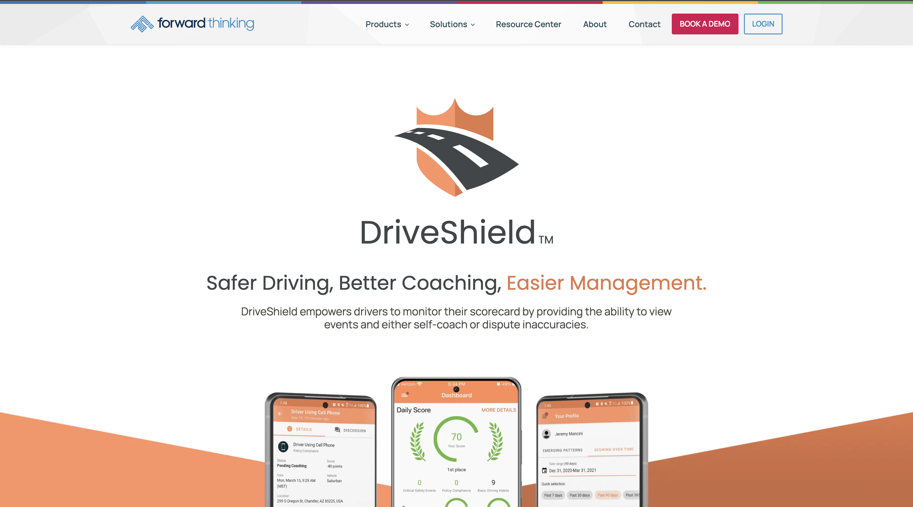 DriveShield by Forward Thinking Systems Landing page