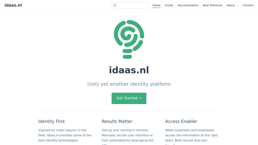 idaas.nl Landing Page