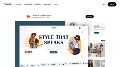 Fashion Landing Page Design image