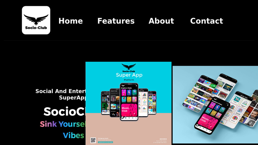 SocioClub Landing Page