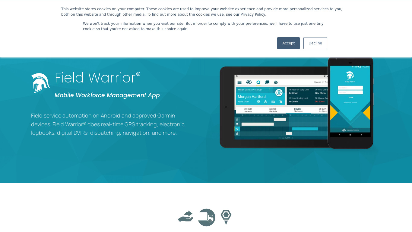 Field Warrior by ForwardThinking Landing page