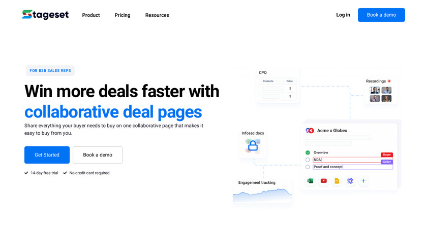 Stageset Landing Page