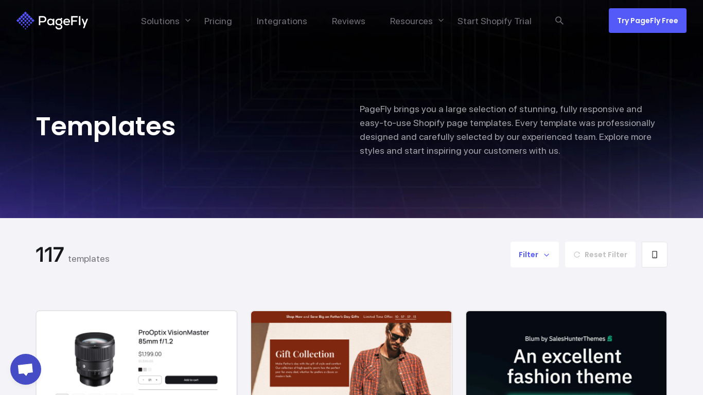 pagefly Landing page