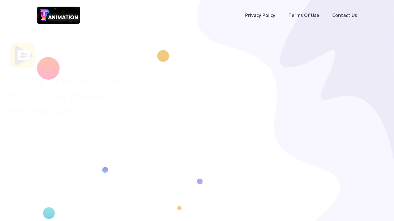Intro Maker Landing page