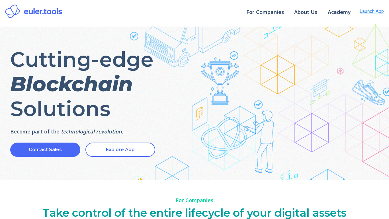 Euler Tools Solutions Landing page
