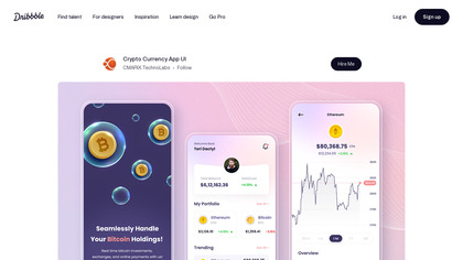 Crypto Currency App UI image