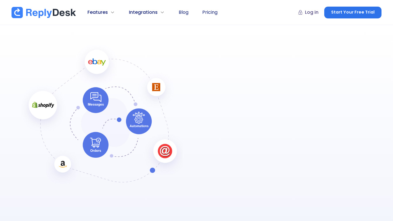 Reply Desk Landing page