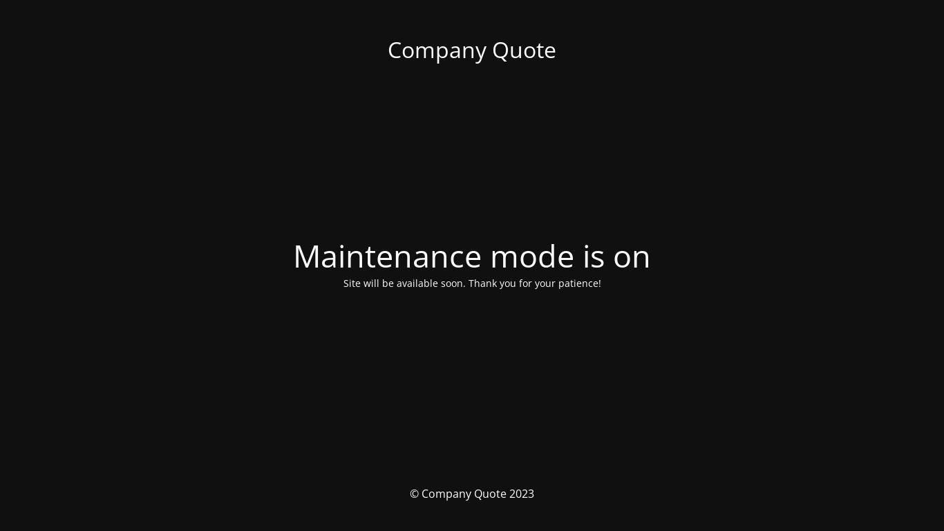 CompanyQuote.org Landing page