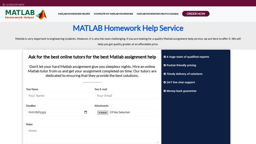 MATLAB Homework Help Landing Page