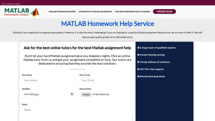 MATLAB Homework Help image