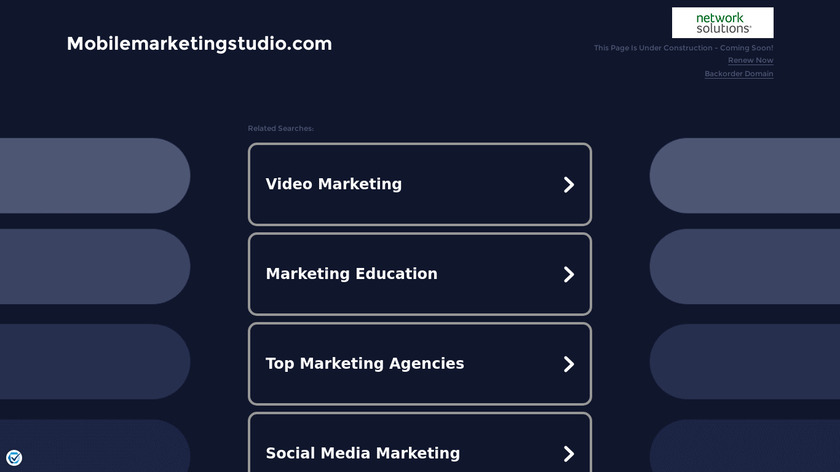 Mobile Marketing Studio Landing Page