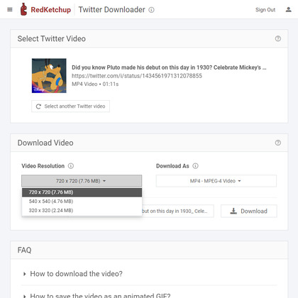 Twitter Downloader by RedKetchup image