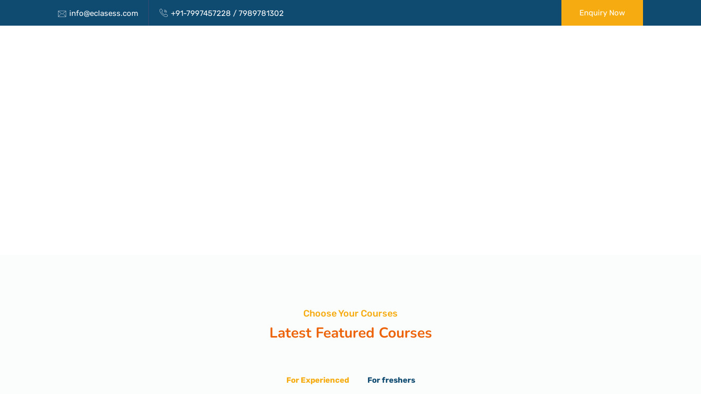 Eclasess.com Landing page