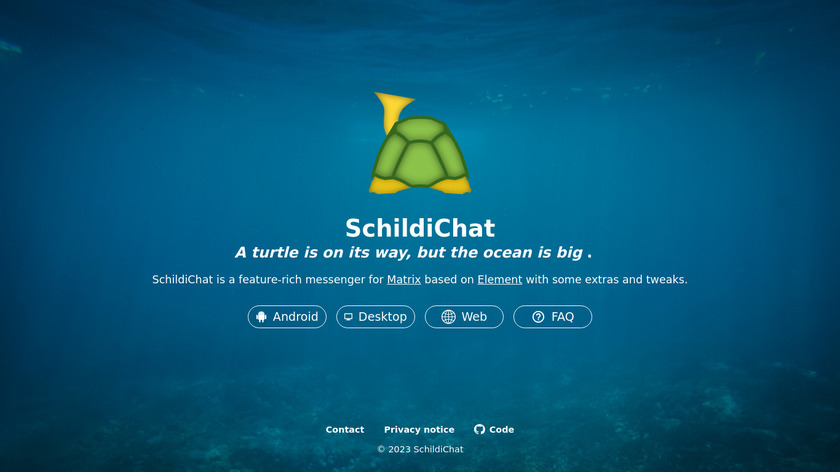 SchildiChat Landing Page