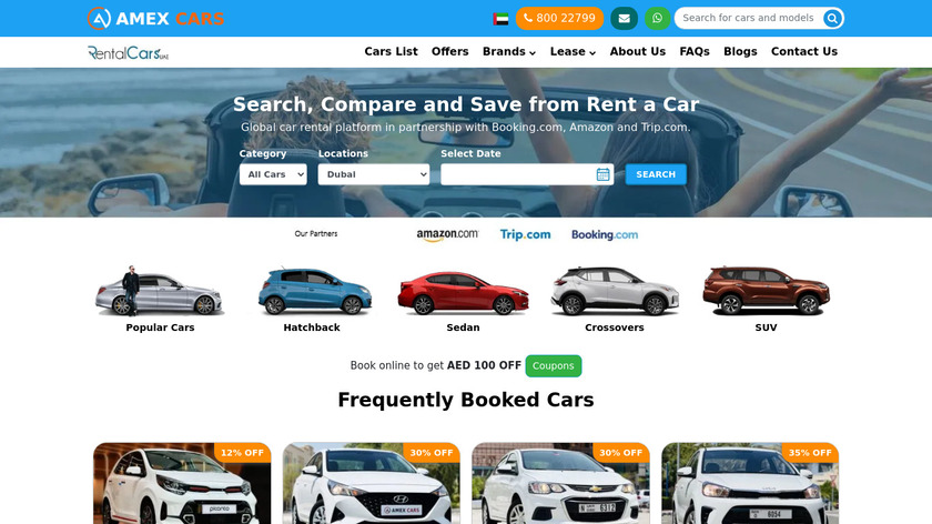 RentalCarsUAE Landing Page