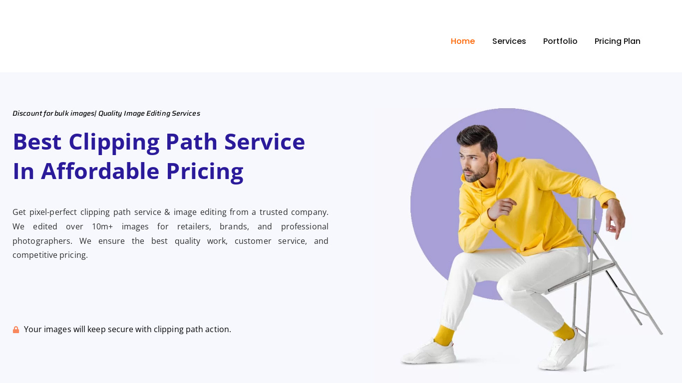 Cut Out Expert Landing page