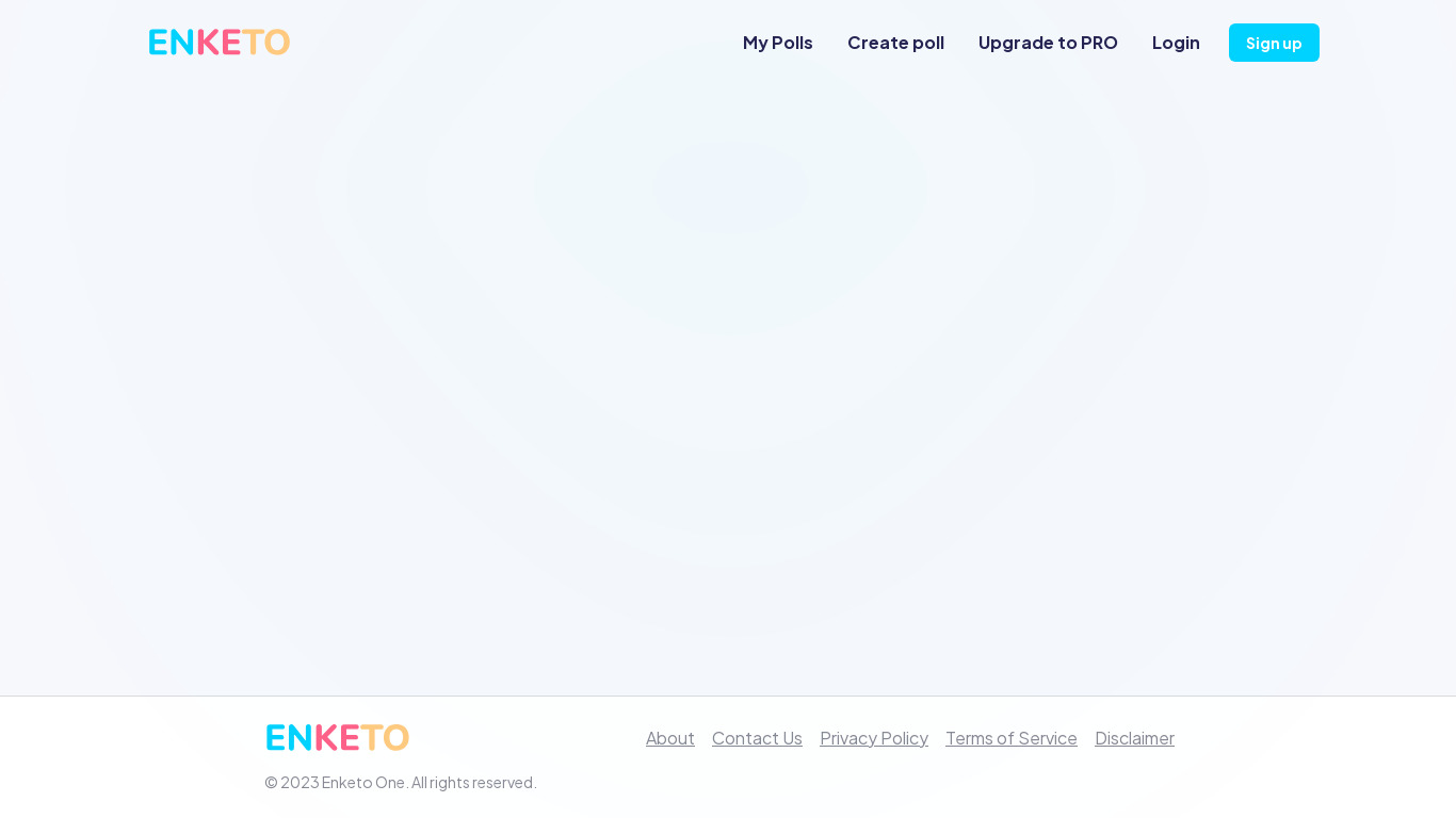 Enketo.one Landing page