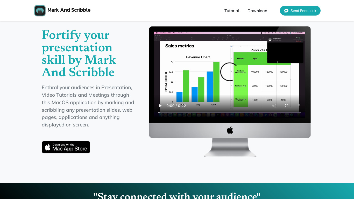 Mark And Scribble Landing page