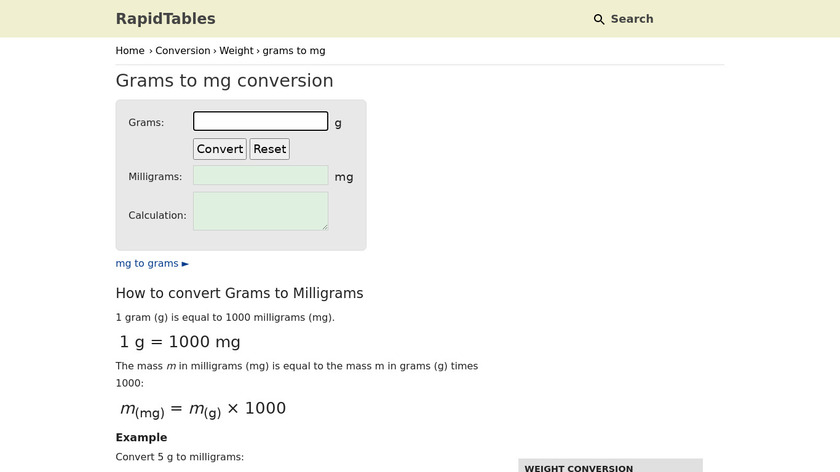 3 Grams Multi Converter Landing Page