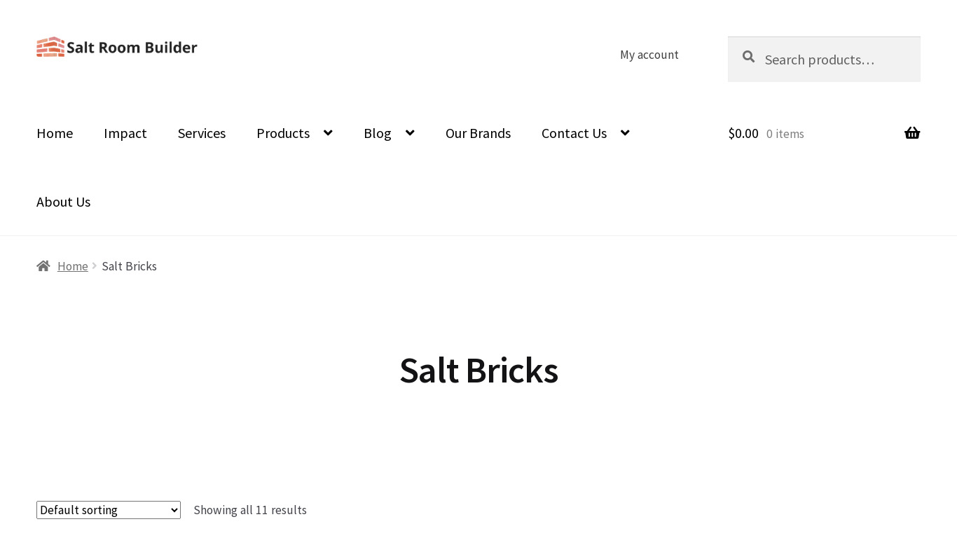 Salt Bricks Landing page
