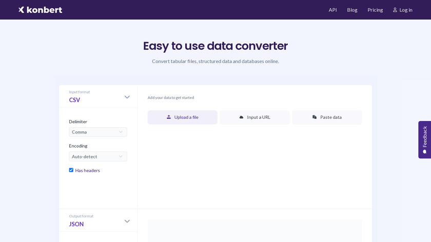 Konbert Landing Page
