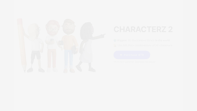 Characterz Landing Page