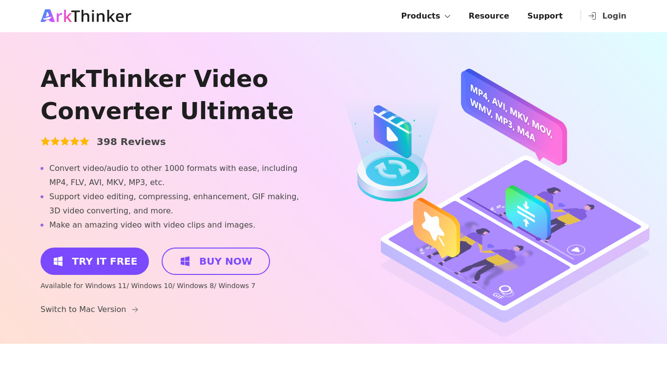 ArkThinker Video Converter Ultimate Landing page