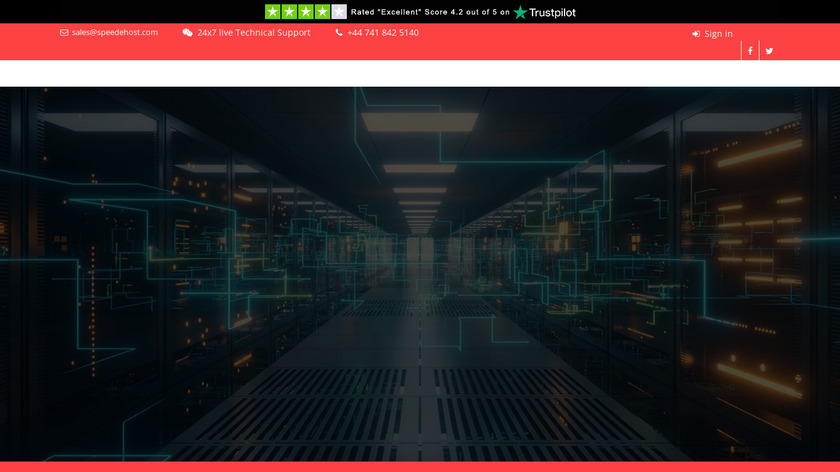 SpeedeHost Landing Page