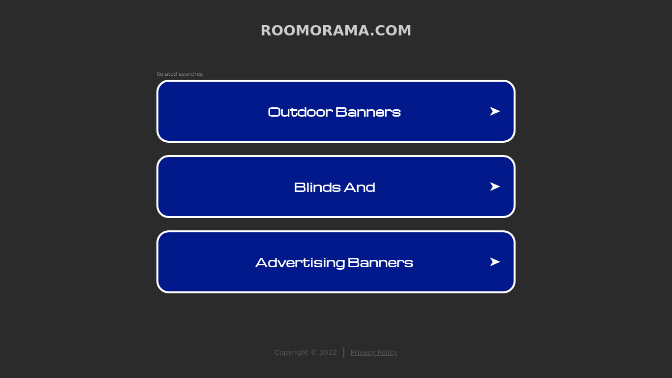 Roomorama Landing page