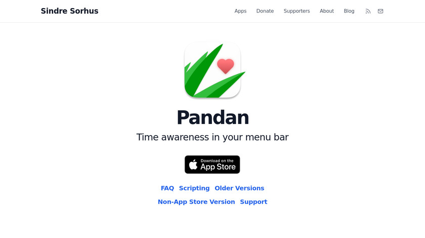 Pandan Landing Page