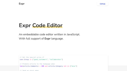 Expr Code Editor image