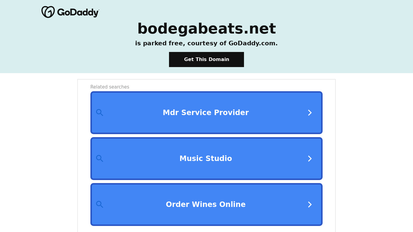 Bodega Beats Landing page