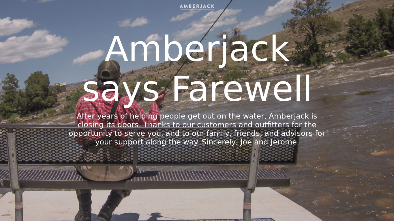 Amberjack Landing page