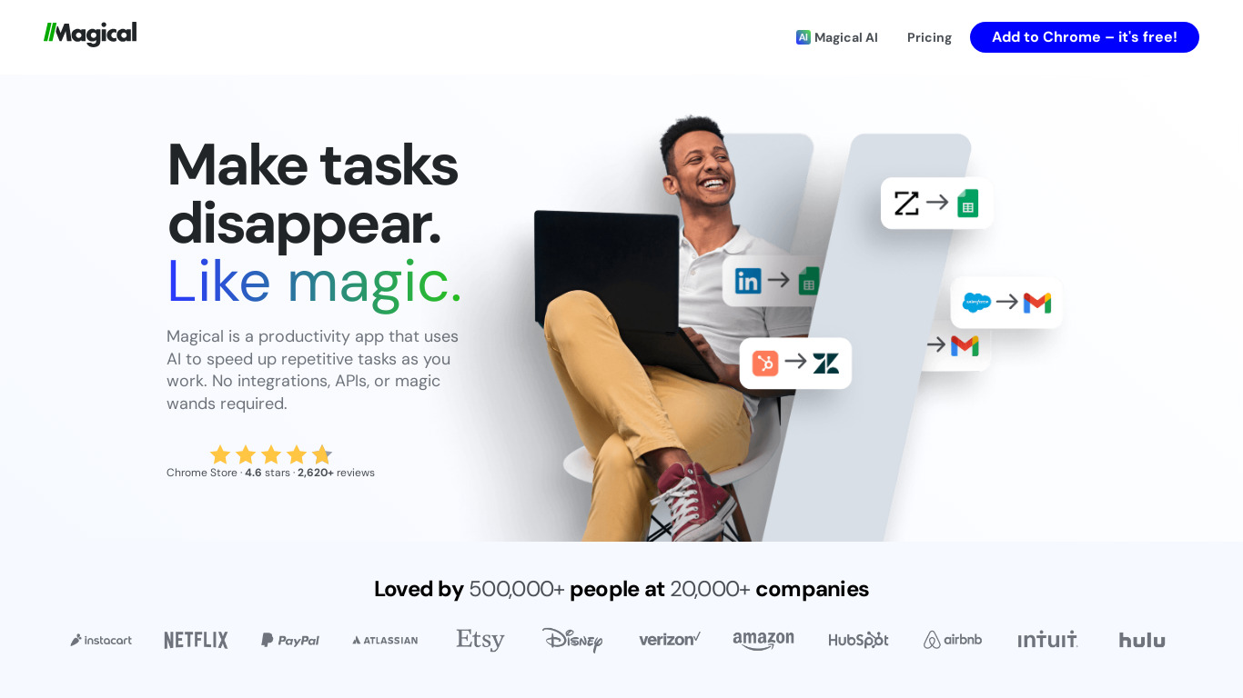 Magical Landing page