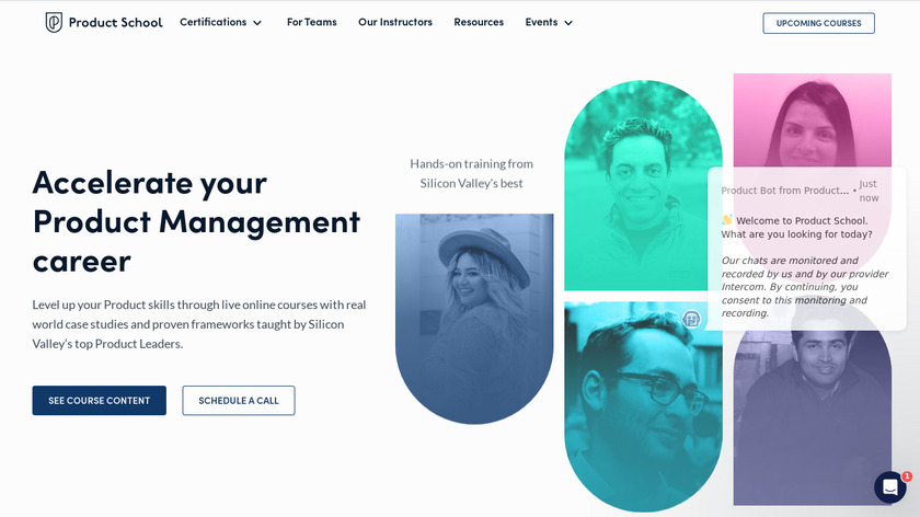 Product School Landing Page