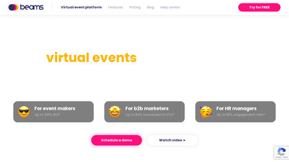 Beams Virtual Event Platform image
